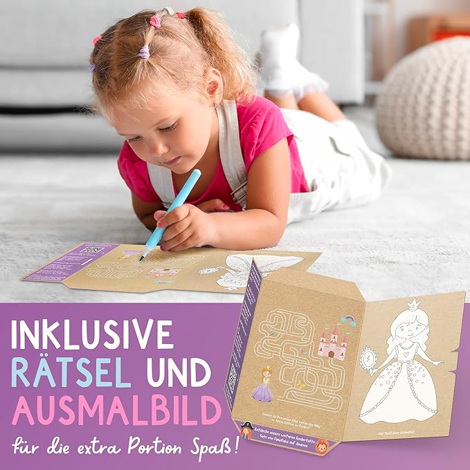 120 Skin-friendly Kids Tattoos - Dermatologically Tested & Rated VERY GOOD - Made in Germany - Our Temporary Tattoos for Kids (Fairies Theme)