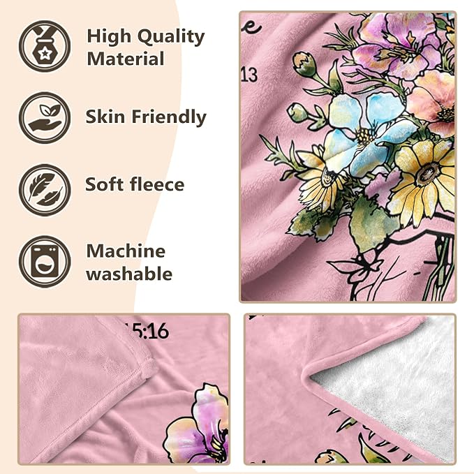 Christian Religious Gifts for Women, Pink Birthday Gifts for Women