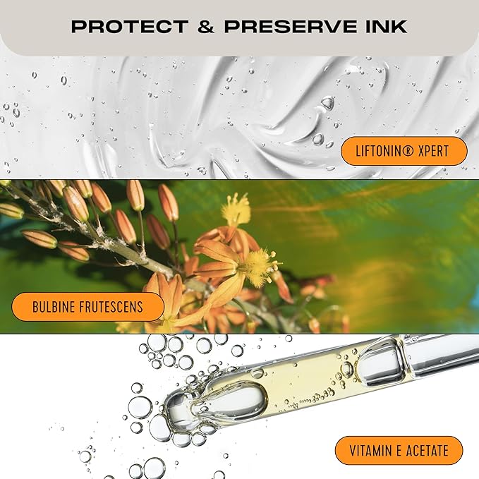 Stories & Ink Tattoo Care | DAILY MOISTURIZER for healed skin - with Advanced UV Ink Protection to Prevent Tattoo Fading, Protects & Hydrates Healed Tattoos, 200 mL / 6.8 Fl Oz