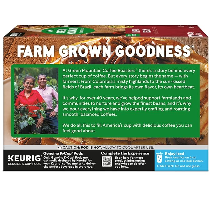 Green Mountain Coffee Roasters Maple Pecan Keurig K-Cup Pods, Light Roast Coffee, 60 Count