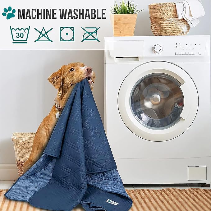 PetAmi Waterproof Couch Cover for Dog Non-Slip Bed Sofa Blanket, 30x70 Blue