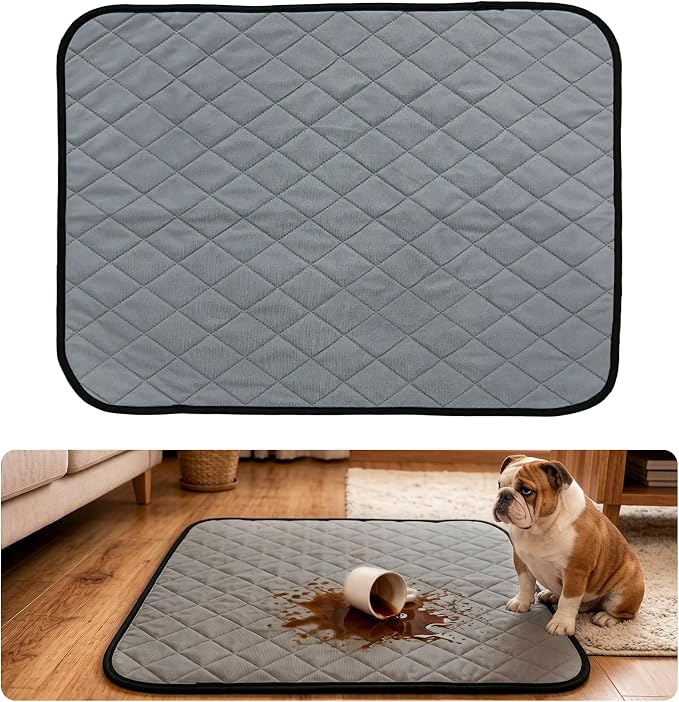 Washable Dog Pee Pads, Waterproof Training Mat,Medium | Size:24x36inch(2 Pack),Super Absorbent(Four-Layer Design),Reusable Potty Playpen Mat,Washable Pet Pads,Non-Slip Puppy Pads