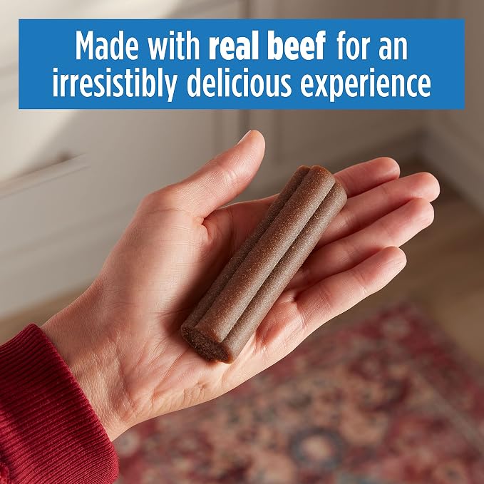 Milk-Bone Comfort Chews, Dog Chew with Unique Chewy Texture and Real Beef, 40.8 Oz. Bag (16 Chews), (Pack of 4)