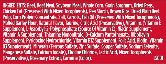 Nutrish Dry Dog Food, Beef, Pea & Brown Rice, 13 lb. Bag (Rachael Ray) | Complete & Balanced Nutrition for Adult Dogs, No Artificial Flavors, Veterinarian Reviewed Formula