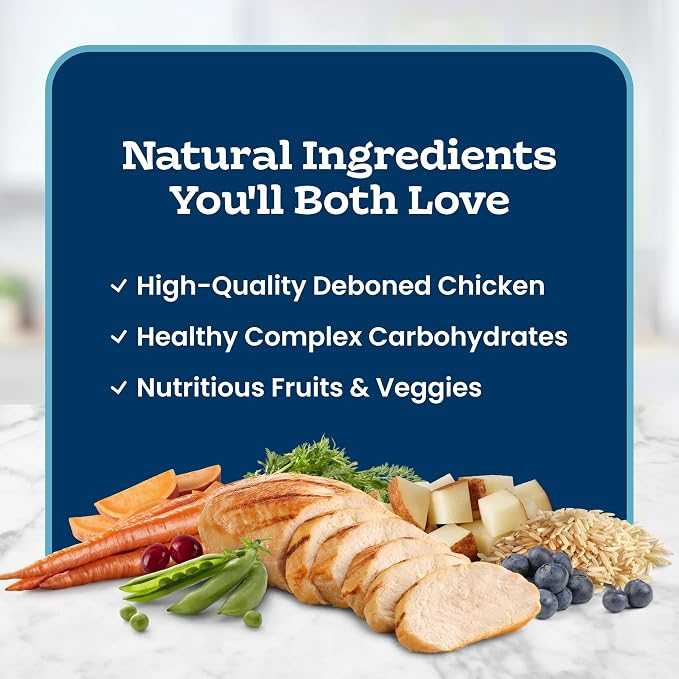 Blue Buffalo Tastefuls Chicken & Brown Rice Active Dry Cat Food, 15 lb | Chicken & Brown Rice Recipe, Antioxidant-Rich LifeSource Bits, No Corn, Wheat, or Soy