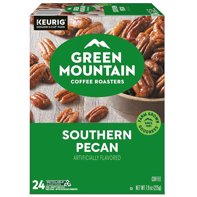 Green Mountain Coffee Roasters Southern Pecan Keurig Single-Serve K-Cup pods, Light Roast Coffee, 96 Count