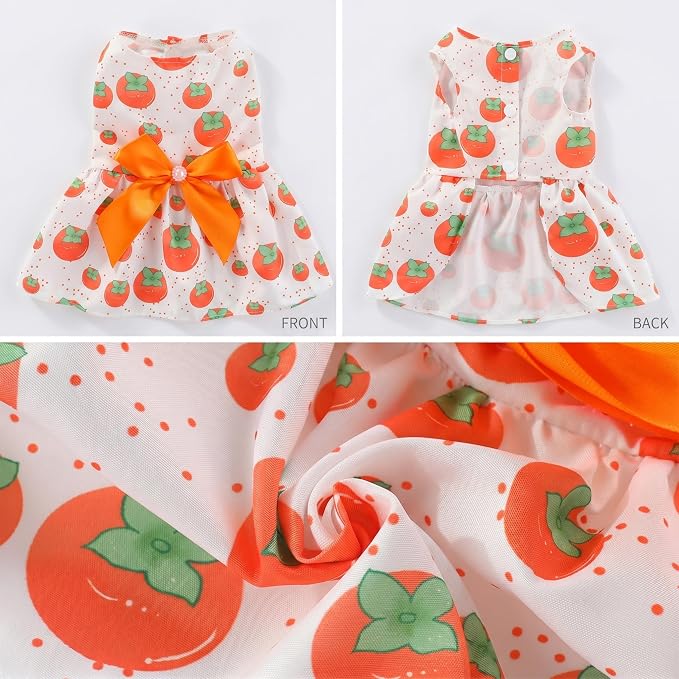 4 Pcs Dog Dress Cute Cat Dress Puppy Skirt Summer Dog Clothes Pet Clothes Girl for Puppy Small Cats