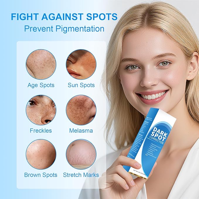 Dark Spot Remover for Face, Dark Spot Corrector, Dark Spot Serum for Sun Spots, Age Spots, Brown Spots,Acne Scars,Melasma Brown Spot -Advanced Formula with Niacinamide Vitamin C 1 Fl Oz (Pack of 1)