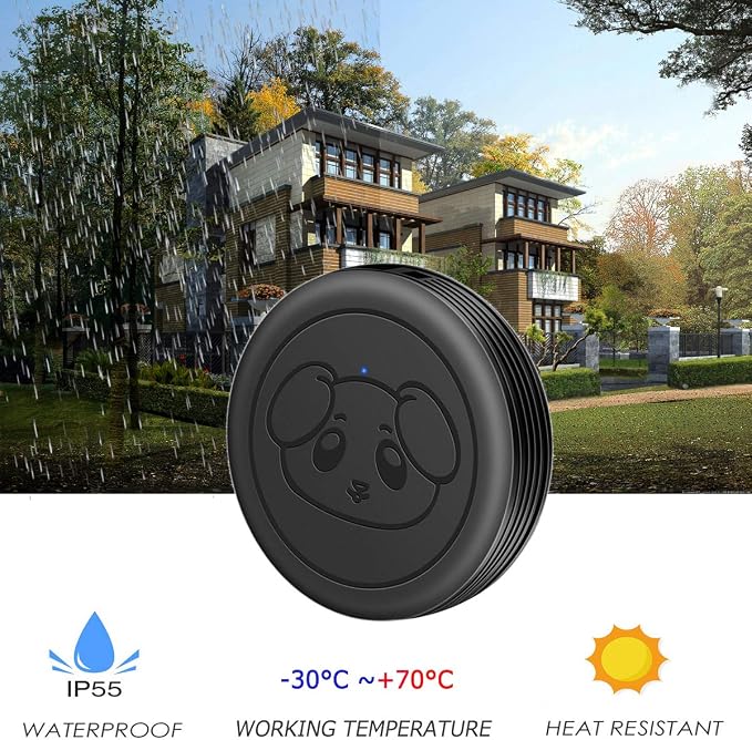 Dog Door Bell, Wireless Doggie Doorbells for Potty Training, Door Bell for Dogs to Go Outside, Dog Bells (Black, 1 Receiver 4 Transmitters)