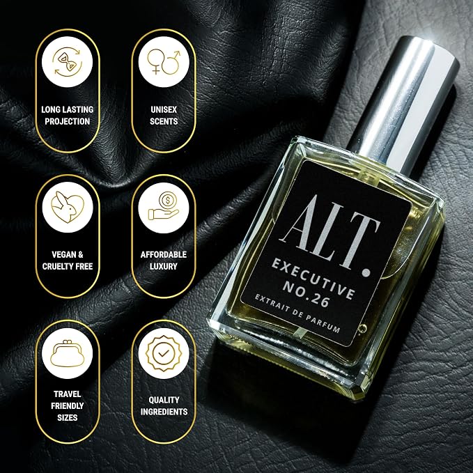 ALT. FRAGRANCES Executive No. 26 - Inspired by Creed Aventus for Men, Extrait de Parfum, Long Lasting Woody Fruity Perfume for Men with Bergamot, Pineapple & Oakmoss, 60ml