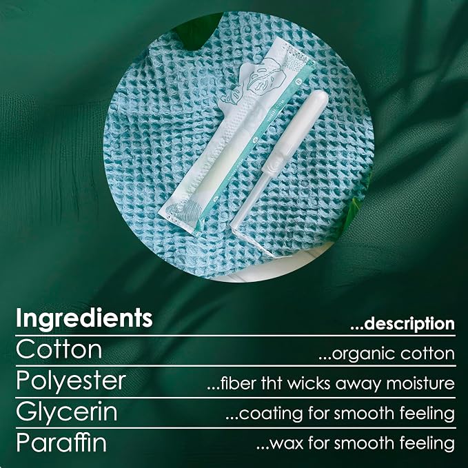 L. Cotton Tampons Light/Regular Absorbency Multipack, Contains an Organic Cotton Core, Made Without Synthetic Pesticides, or Fragrances, 84 Count (Pack of 2)