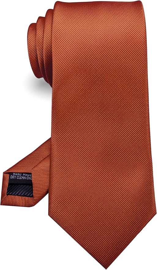 RBOCOTT Solid Color Tie Formal Necktie for Men