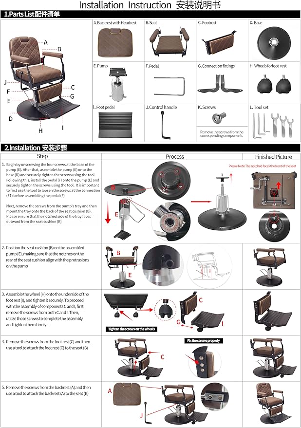 Heavy Duty Vintage Barber Chair，Hydraulic Salon Chair with Headrest for Hairdressers Heavy Tattoo Shampoo Beauty Salon Equipment(Golden)