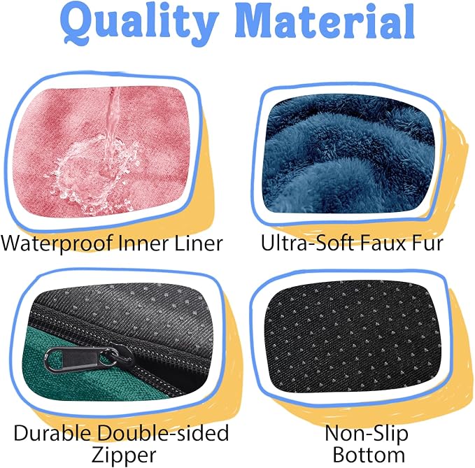 Orthopedic Washable XXL Dog Bed for Extra Large Dogs | Egg Crate Foam, 4-Sided Bolster Support, Waterproof Liner, Non-Slip Bottom, Removable Bolster Cover, 45 x 35 Inch