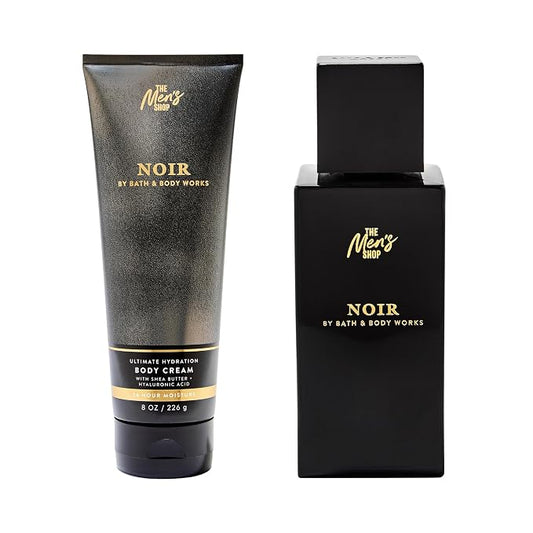 Bath & Body Works Noir Cologne & Ultimate Hydration Body Cream - Scented Body Cream & Cologne for Men - Long-Lasting Fragrance - Instant Moisturization - Dermatologist-Approved - Gifts for Him