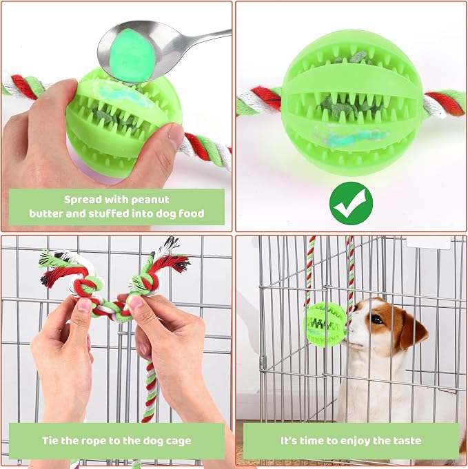 Interactive Dog Toys, Crate Training Aids for Puppies,Green