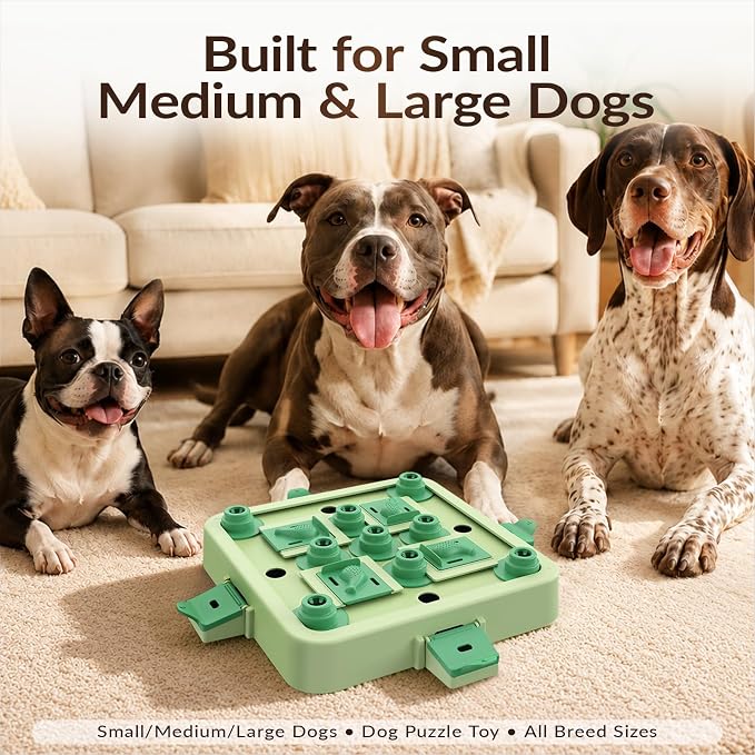 KADTC 3-Level Dog Chess Puzzle Toy, Brain & Mental Stimulation, Smart Dogs