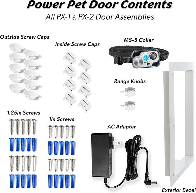 Power Pet Smart Automatic Electronic Pet Door by High Tech Pet (Door Mount, Large, WiFi Enabled - App Control)