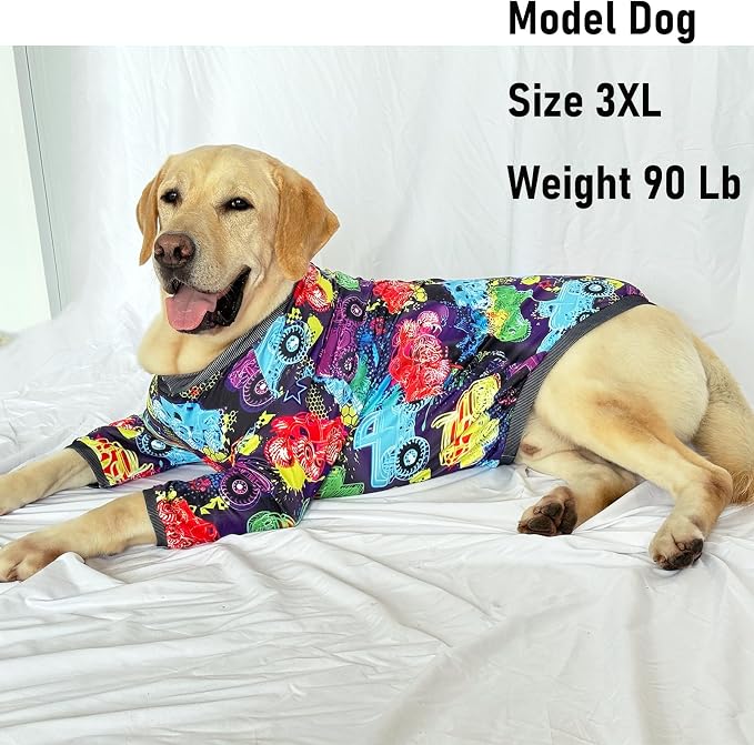 Dog T Shirts with Monster Truck Pattern Printed Pet Shirt Softable Pajamas for Large Dogs,Truck XL