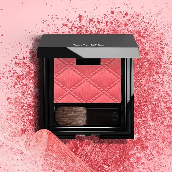 GA-DE Idyllic Soft Satin Blush Powder, 47 - Makeup Powder for Cheeks - Silky Color, Buildable Texture, Sheer to Dramatically Flushed Look - 0.28 oz