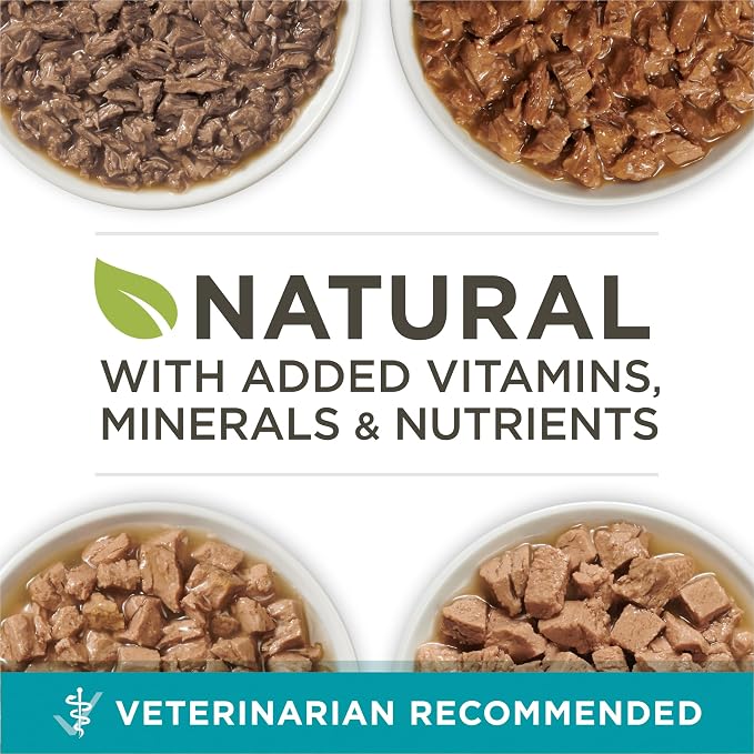 Purina ONE Natural,High Protein Cat Food Variety Pack,Chicken,Tuna,Salmon and Trout Recipes - 3 oz. Cans,(Pack of 48)