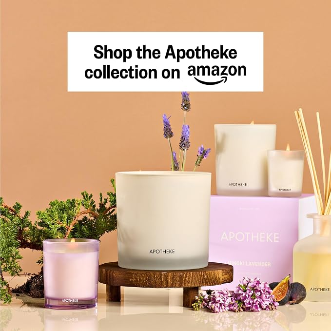 Apotheke Scent Tower Aromatherapy Diffuser Fragrance Refill, Hinoki Lavender (120 ml) - Long-Lasting Perfume-Grade Essential Oil for Clean & Fresh Home, Office, Hotel & Large Rooms