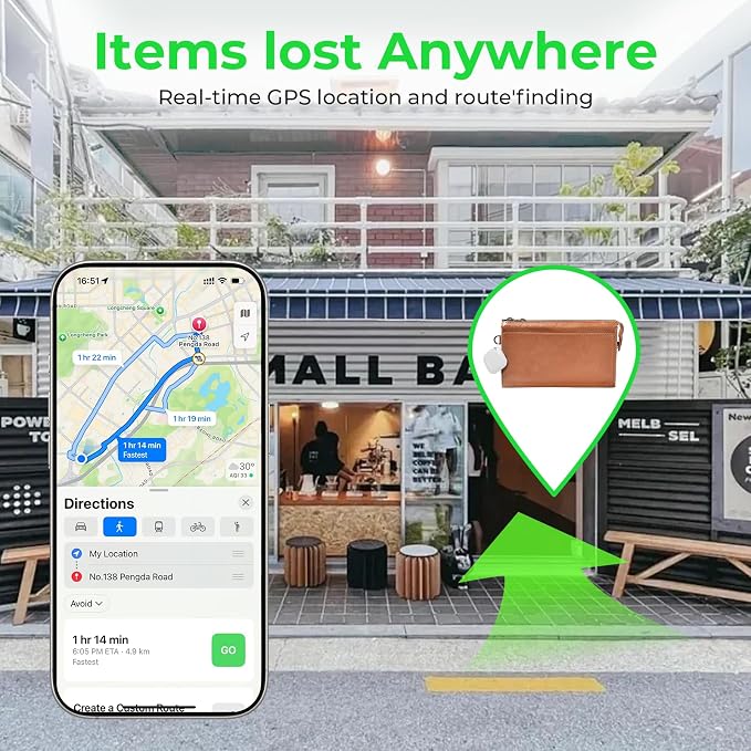 Tracker Tags-4 Pack(iOS Only), ltem Finder Smart Tag Set Milk White | IP67 Waterproof, Loud Beep, Replaceable Battery, Smart Tag for Keys, Bags, Luggage, Pets, Wallet, Compatible with Find My APP