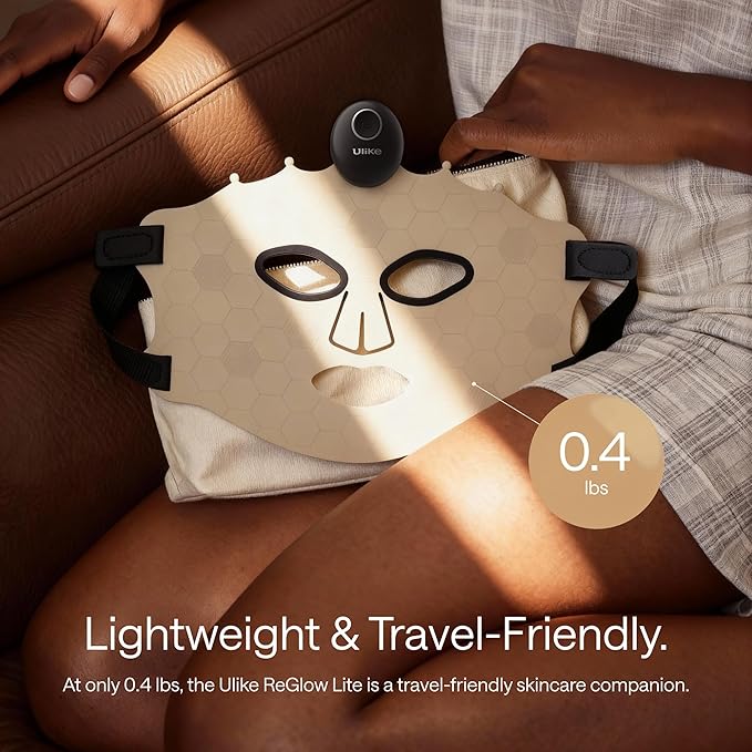 Ulike ReGlow Lite LED Mask With 3 Modes for Anti-Acne & Anti-Aging, Powerful LED Beads With Red, Blue and Mixed Light, 3D Facial Comfort Fit, Red Light Therapy Skin Care At Home