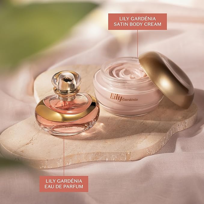 O Boticário Lily Gardenia Eau de Parfum - Long Lasting Perfume for Women - 2.5 oz / 75 ml, Premium Brazilian Floral Fragrance with Gardenia & Lily Notes, Luminous Signature Scent, Women's Perfume Gift