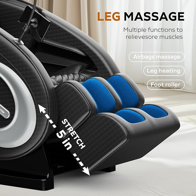 BILITOK Full Body Zero Gravity Massage Chair with Heat Therapy, 5 Auto Modes, and Remote Control, Ultimate Relaxation for Back, Shoulders, Arms, HIPS, and Calves