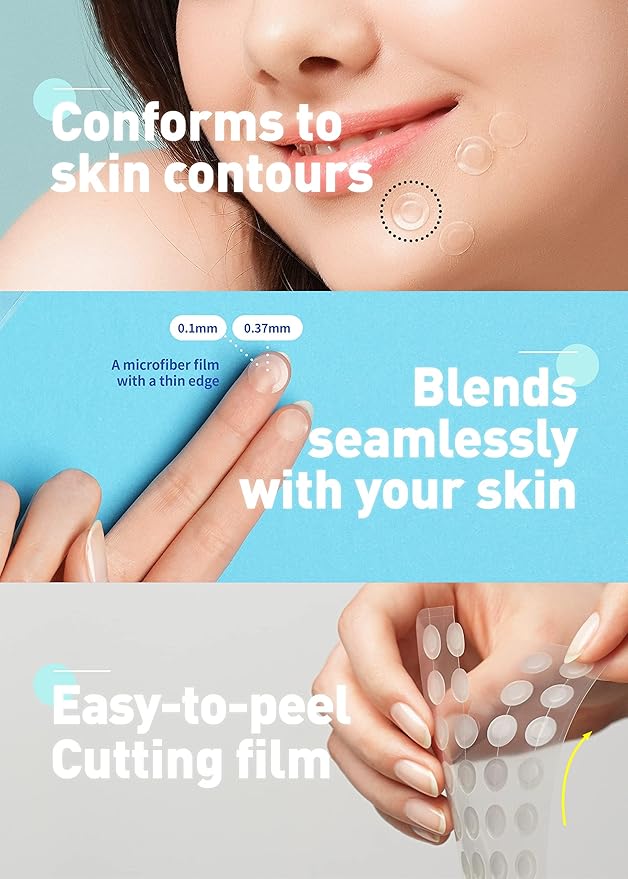 OLIVE YOUNG Care Plus Spot Patch | Hydrocolloid Acne Korean Spot Patch to Cover Zits, Pimples and Blemishes, for Troubled Skin and Face (510 count (Pack of 5))