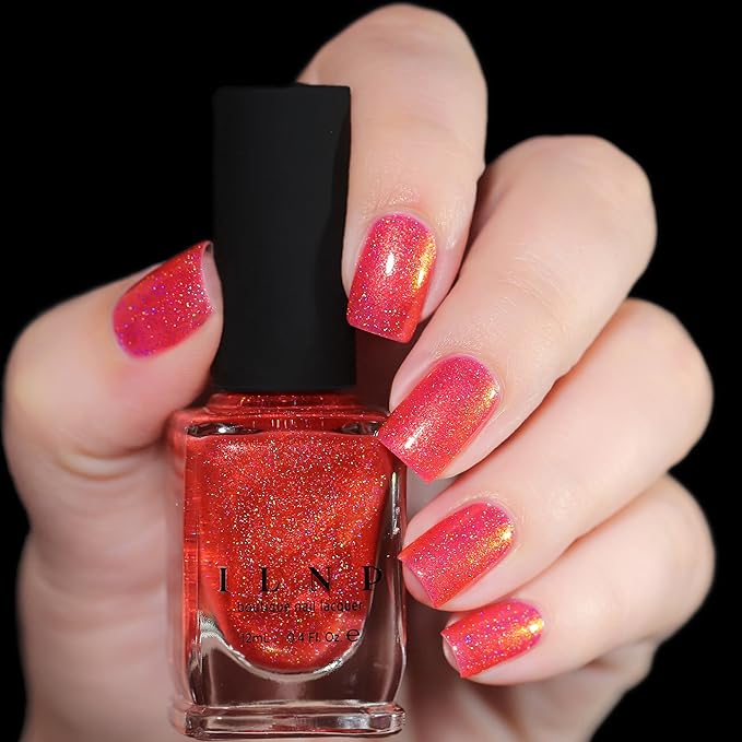 ILNP On Location - Orange Coral Holographic Nail Polish