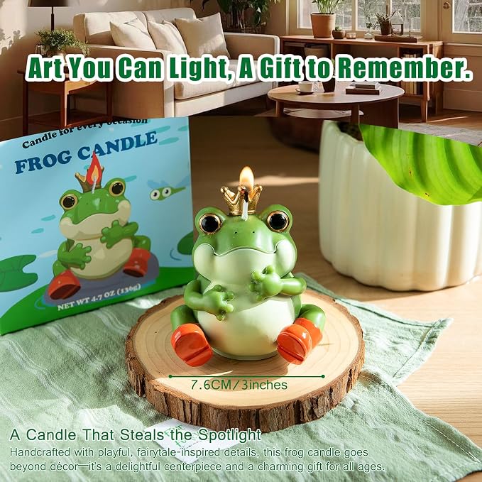 Frog Prince Aromatherapy Scented Vegetable Wax Candle