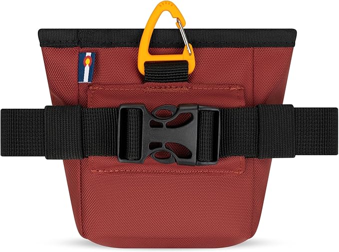 OllyDog, Goodie Treat Bag, Dog Treat Training Pouch | Magnetic Closure | 3 Ways to Wear | Hands-Free Waist Belt | Water-Resistant Recycled Vegan Fabric (Cider)