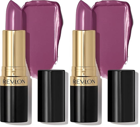 REVLON Super Lustrous Lipstick, Creamy Formula For Soft, Fuller-Looking Lips, Moisturized Feel, 660 Berry Haute, 0.15 oz (Pack of 2)