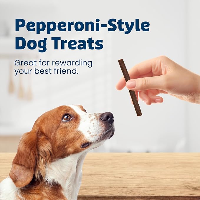 Blue Buffalo Stix Beef Pepperoni-Style Dog Treats, 13 oz | Real Beef #1 Ingredient, Soft & Easy to Tear, Developed by Veterinarians & Nutritionists, Great for Training