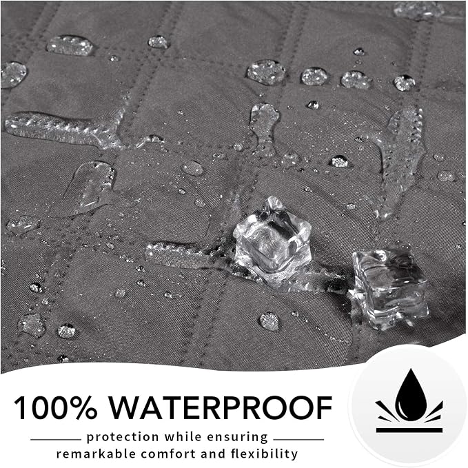 Easy-Going Waterproof Dog Bed Cover, Non-Slip Pet Blanket, 68x82in, Gray | Leakproof Couch Cover, Machine Washable Furniture Mattress Protector, Soft Sofa Mat For Dogs, Pet Friendly