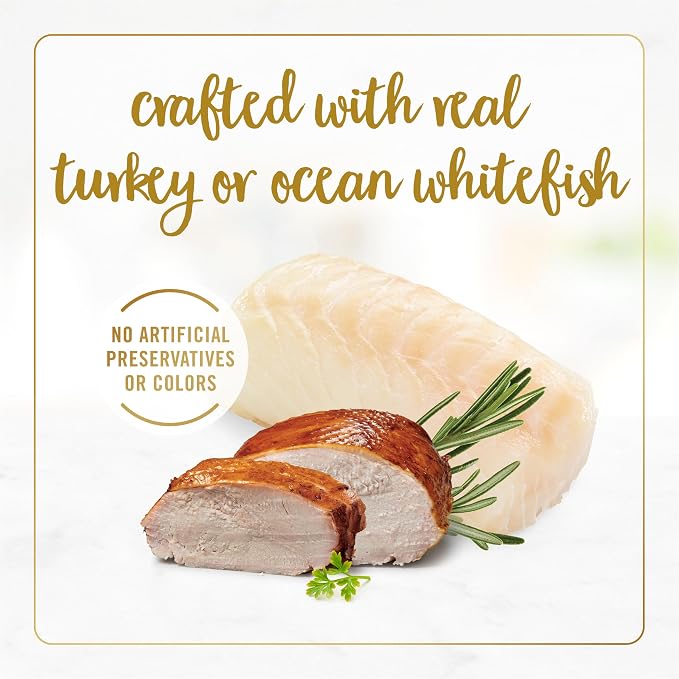 Purina Fancy Feast Kitten Tender Ocean Whitefish Feast and Tender Turkey Feast Wet Kitten Food Variety Pack - (2 Packs of 12) 3 oz. Cans