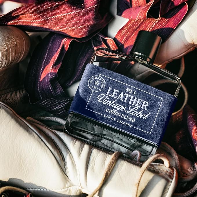 Tru Western Leather No. 3 Men’s Cologne Spray, Private Reserve, Small Batch, Indigo Blend, Velvety Citrus, Blue Vetiver & Sueded Sandalwood Notes, 3.4 fl oz (100 ml)