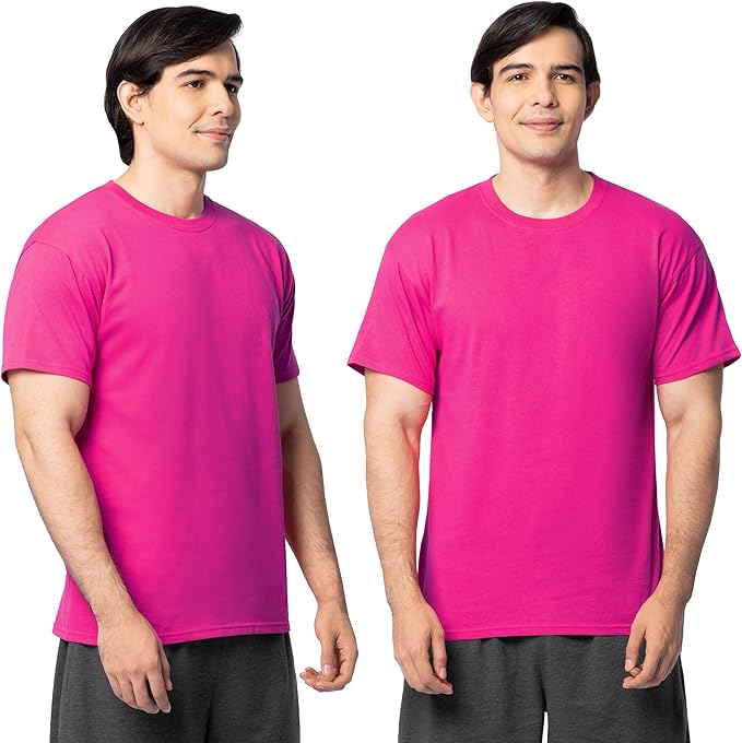 Fruit of the Loom Men's Eversoft Cotton Odor Control & Breathable Moisture Wicking T-Shirts
