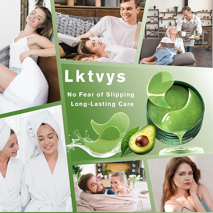 Eye Pad Mask - Eye Pads Reduce Dark Circles, Puffiness, Wrinkles, And Bags, Eye Pads Suitable for All Skin Types, Especially Dry, Sensitive, and Nourishing Eye Skin, 60 Pieces