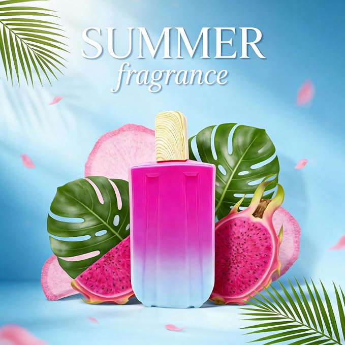 A CENTER 2PCS Perfume Set for Women - Floral Fragrance Gift Set with Vanilla,Freesia&Fruity, Eau De Parfume| 3.4 Fl Oz Each Women's Cologne(Hello Summer Tropical&Fruit)