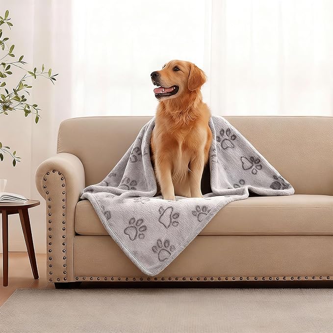 Dog Blankets for Medium Dogs, Cat, Premium Soft Dog Blankets for Small Dog | Washable, Puppy Blanket Dogs Essentials for Puppies (32" x 24",1)