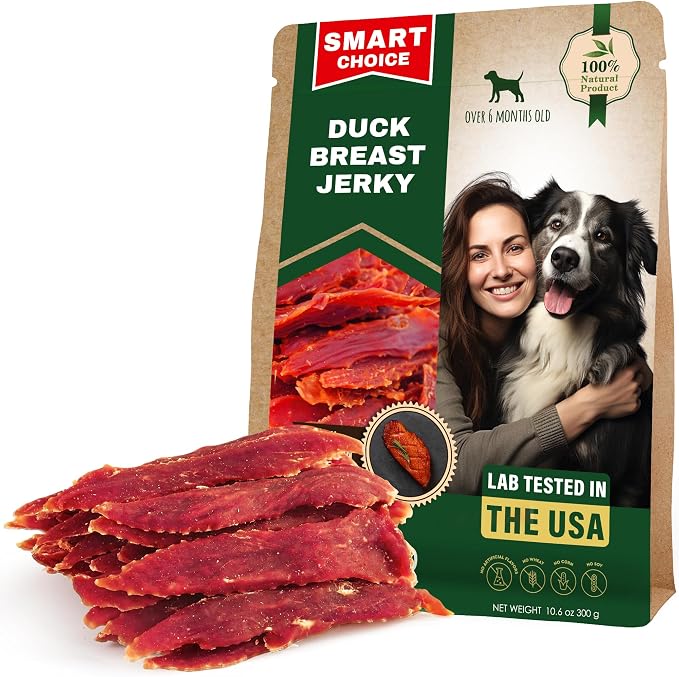 Beloved Pets Dog Treats Duck Jerky Breast - Human Grade Meat Sticks 10.6 oz - Natural Pet Dried Snacks Rawhide - Free - Long Lasting Chews for Large & Small Dogs