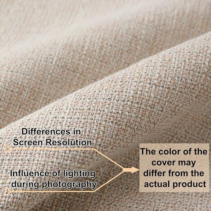 Decorative Throw Pillow with Tassels, 18x18 Farmhouse Pillows with Inserts, Square Boho Pillow for Couch, Patio, Bed, Sofa Decor (Light Beige, 18" x 18"(Pack of 2))