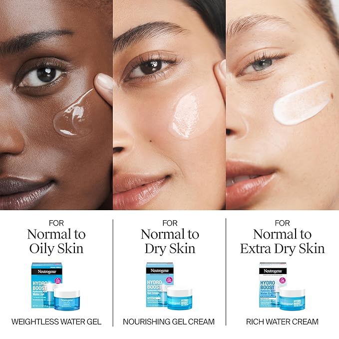 Neutrogena Hydro Boost Skincare Set, Hydro Boost Fragrance Free Gel Cream Face Moisturizer, 1.7 fl oz, & Trial Size Hydro Boost Fragrance Free Hydrating Gel Facial Cleanser, 0.5 fl oz