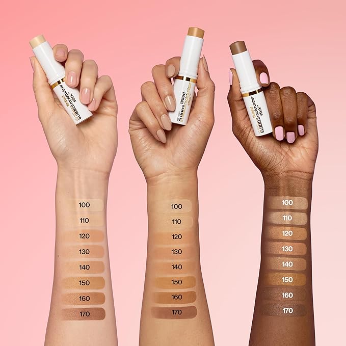 Revlon Glimmer Tinted Moisturizer Stick for Face, Lightweight Foundation, Hydrating Skincare-Infused Makeup, 120, 0.31 oz