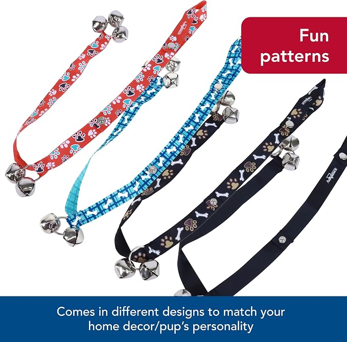 Coastal Pet - Advance - Dog Potty Training Bells, Black, 1" x 31"