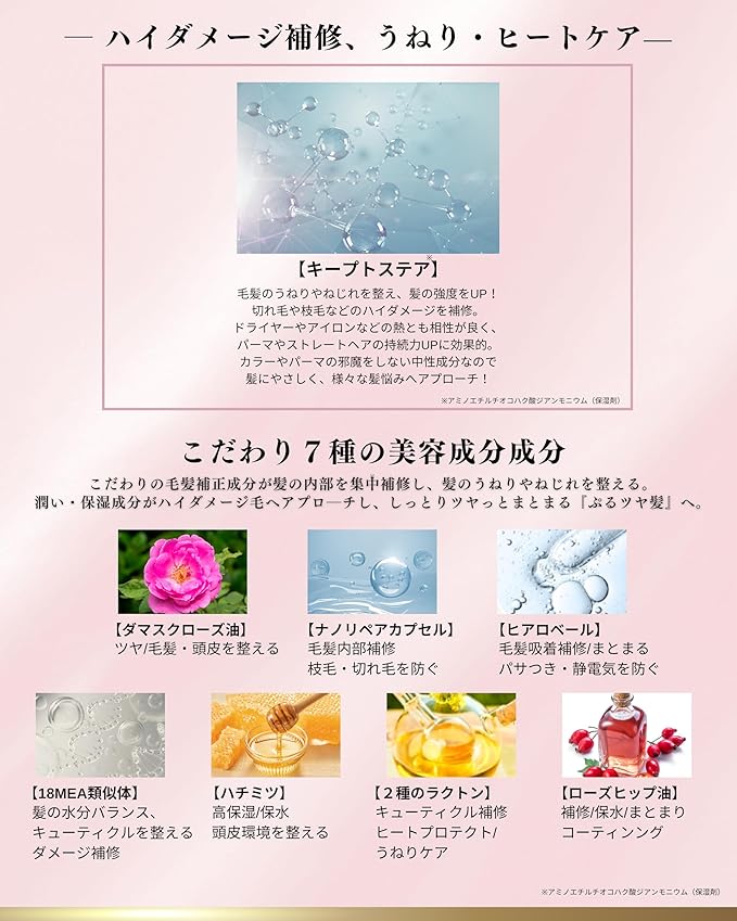 Conditioner Treatment, Moisturizing & Repairing Hair Conditioner for Women & Men, For Dry & Color-Treated Hair, Sulfate-Free, Paraben-Free (Unveil Rose Bouquet)