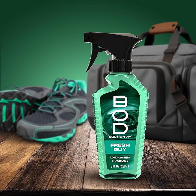 BOD man Fragrance Body Spray, Fresh Guy, 8 fl oz (Pack of 2)